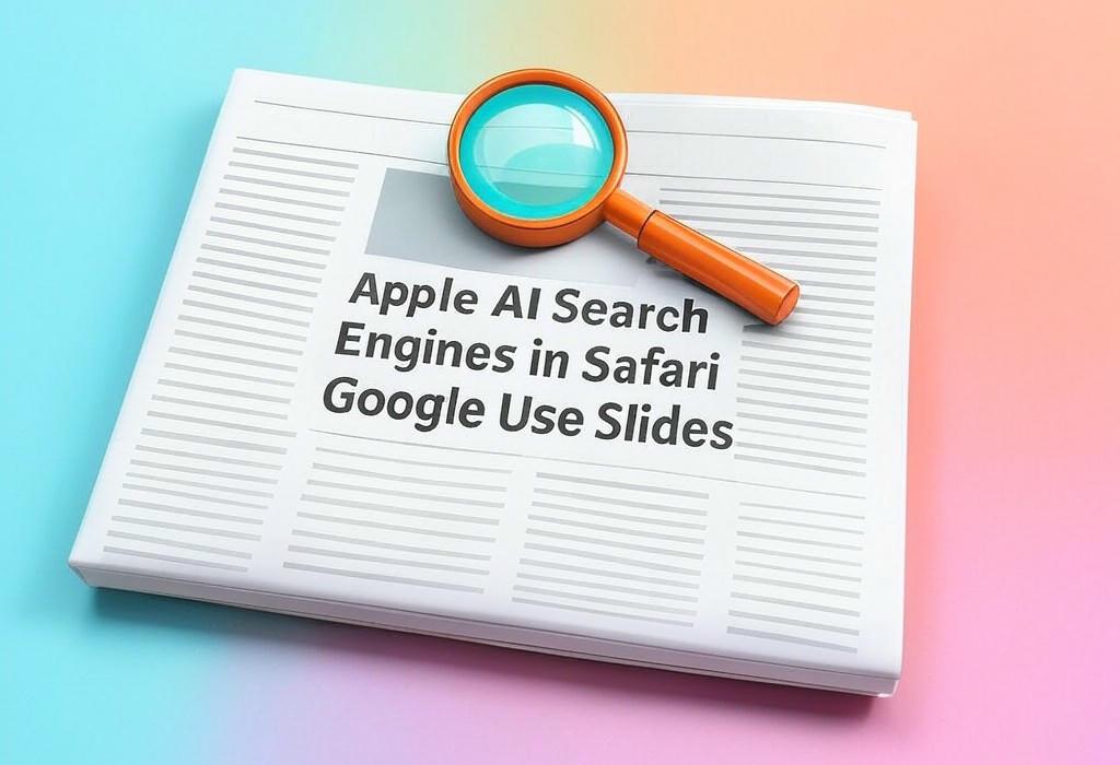 Apple AI Search Engines in Safari Google Use Slides