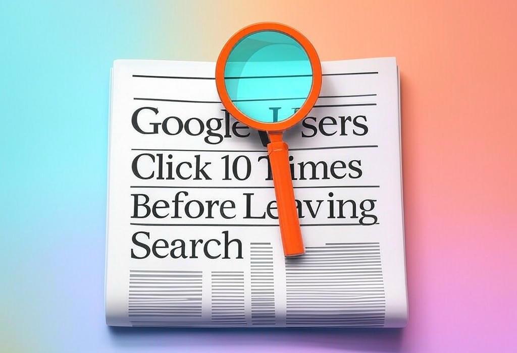 Google Users Click 10 Times Before Leaving Search